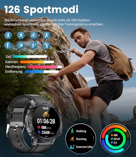 Smartwatch LIGE Masculino-2 Pulseiras Incluídas