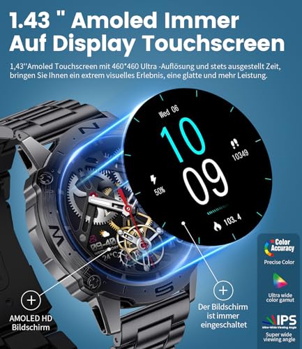 Smartwatch LIGE Masculino-2 Pulseiras Incluídas