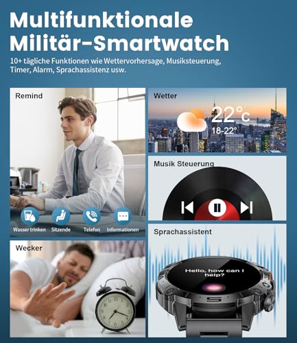 Smartwatch LIGE Masculino-2 Pulseiras Incluídas