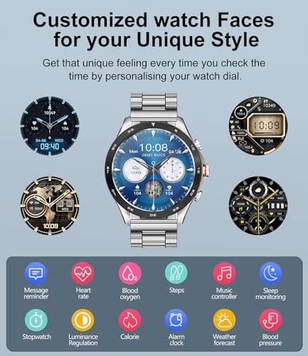 Smartwatch Masculino LIGE-2 Pulseiras Incluídas