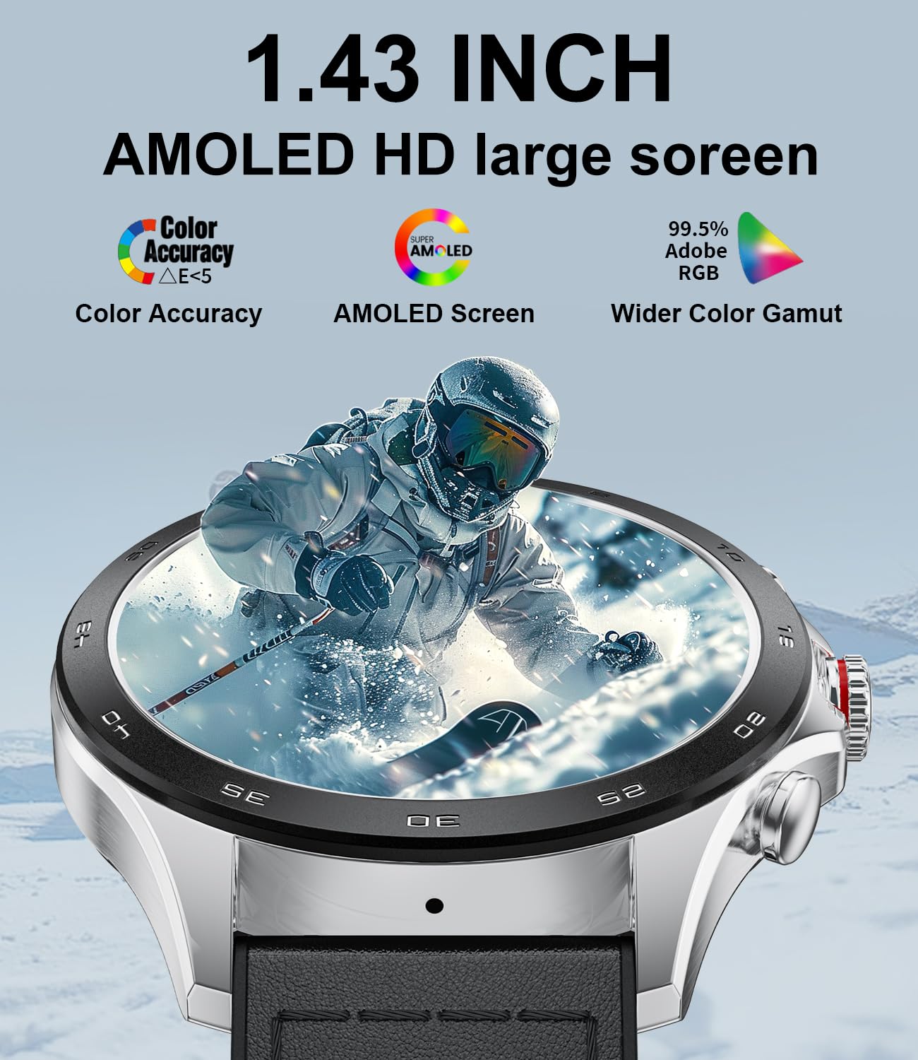 Smartwatch Masculino LIGE-2 Pulseiras Incluídas