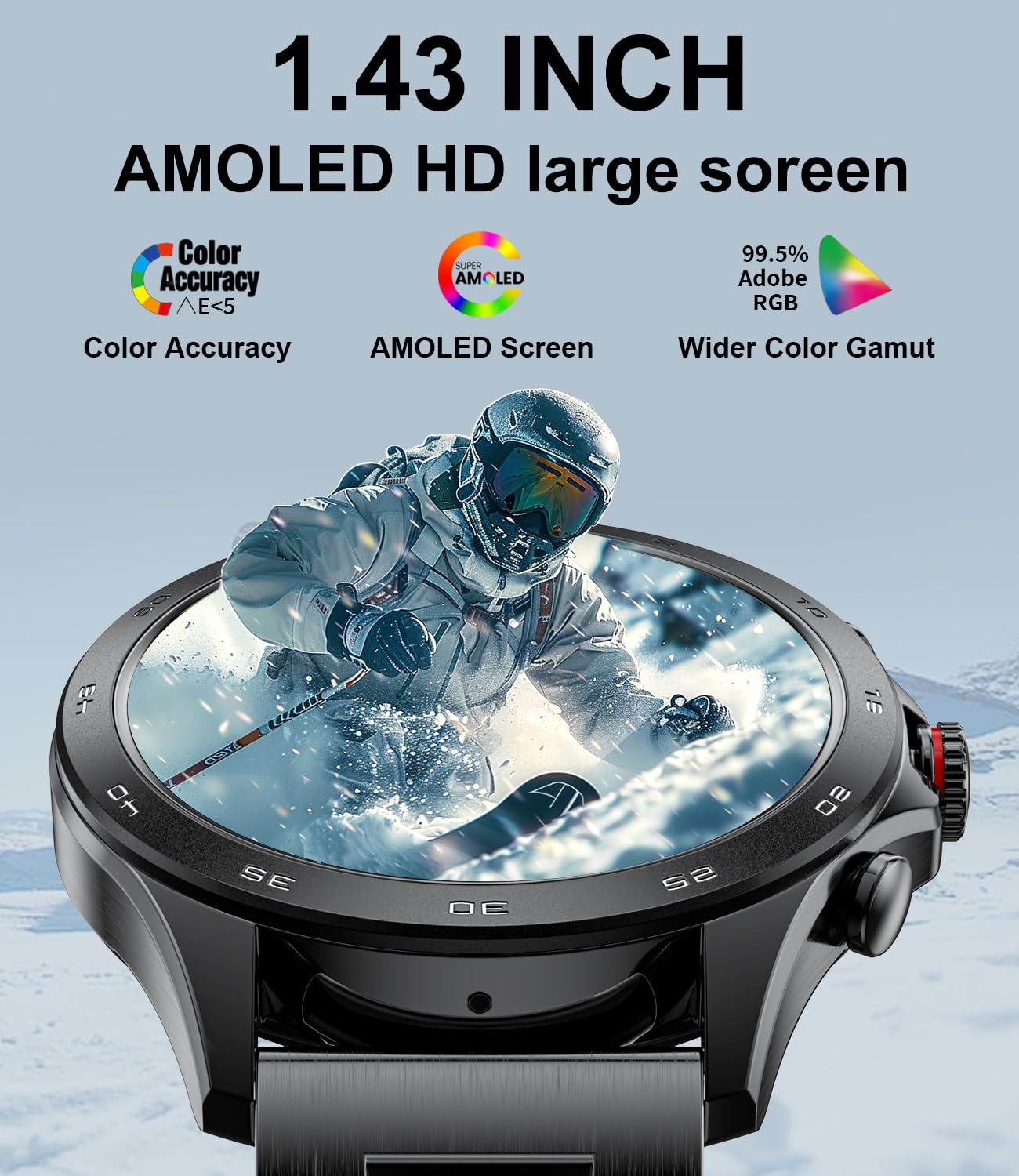 Smartwatch Masculino LIGE-2 Pulseiras Incluídas