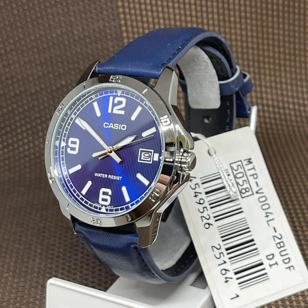 Casio MTP – Pulseira de Pele Genuína