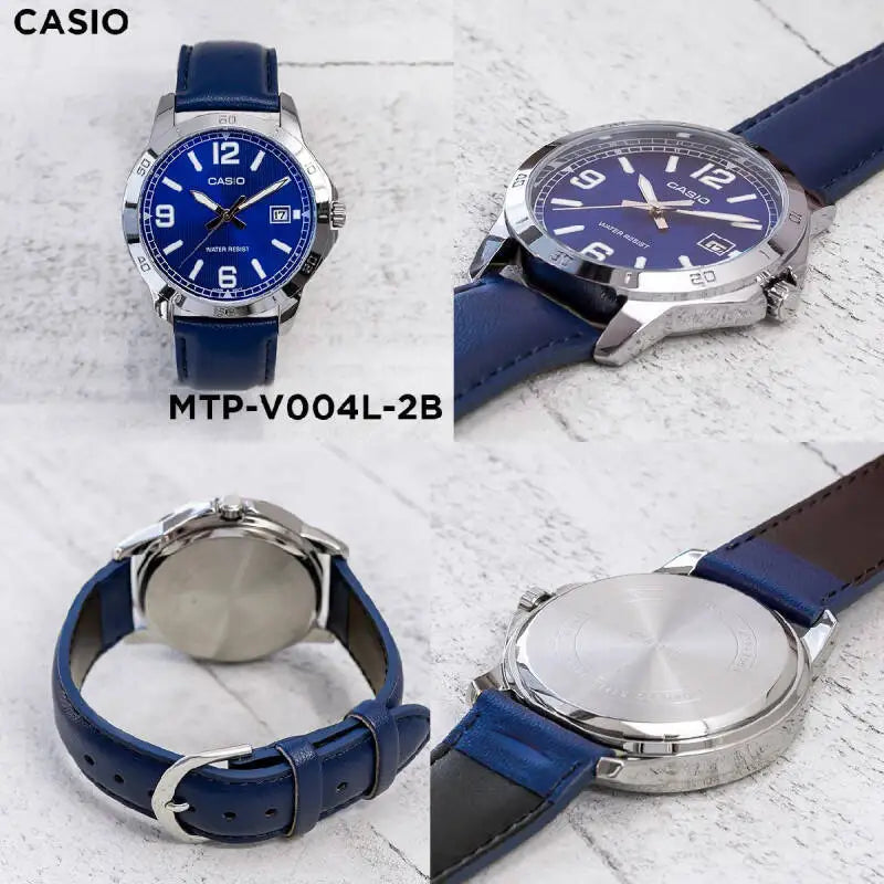 Casio MTP – Pulseira de Pele Genuína
