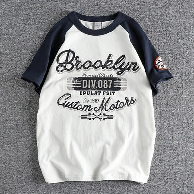 T-Shirt Retrô Brooklyn Motors | 100% Algodão, Estilo Vintage