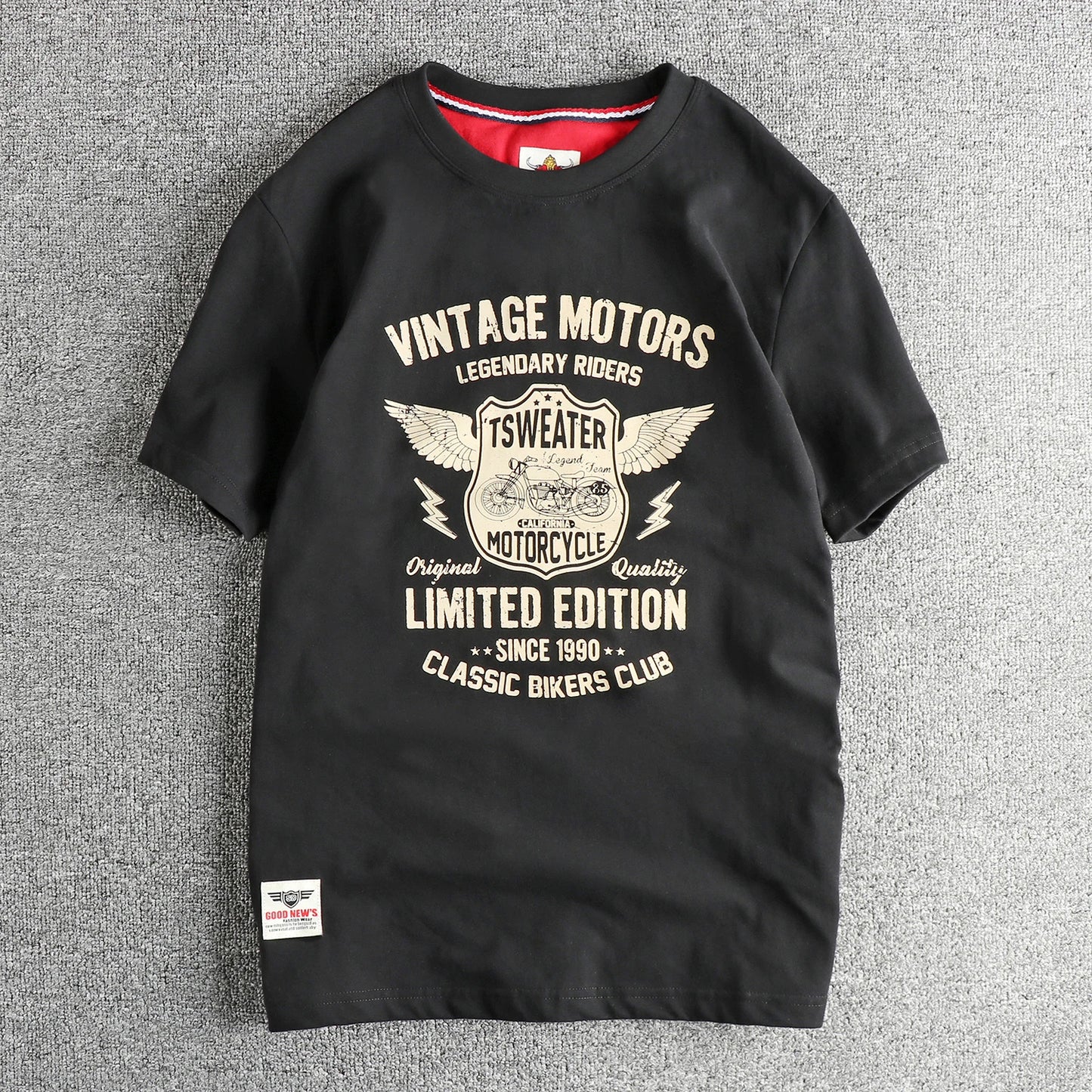 Motorcycle T-Shirt Retrô – 100% Algodão | Conforto e Estilo Vintage