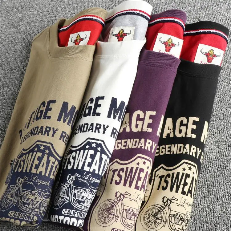 Motorcycle T-Shirt Retrô – 100% Algodão | Conforto e Estilo Vintage