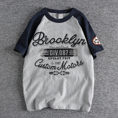T-Shirt Retrô Brooklyn Motors | 100% Algodão, Estilo Vintage