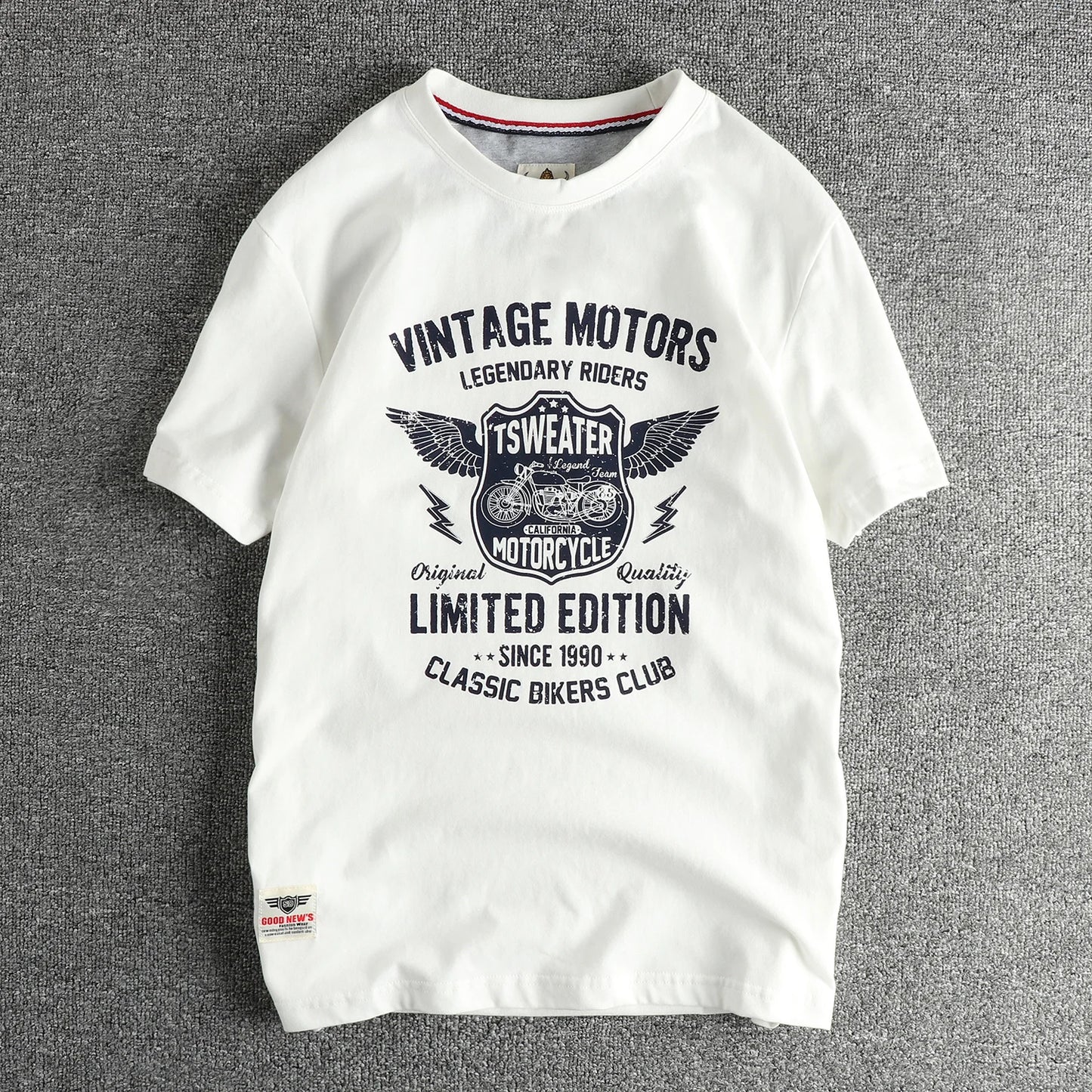 Motorcycle T-Shirt Retrô – 100% Algodão | Conforto e Estilo Vintage