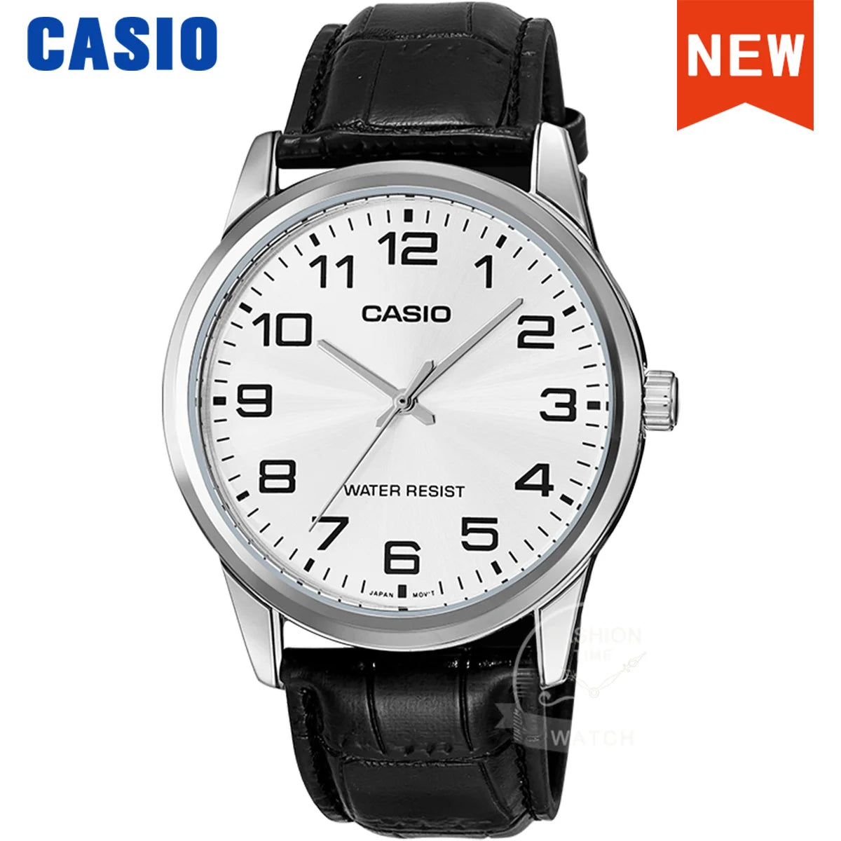 Casio MTP-V001 – Pulseira de Pele Genuína