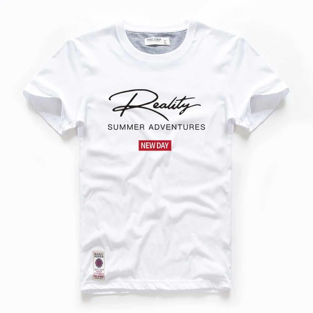 T-Shirt Algodão Summer Adventures | Alta Qualidade