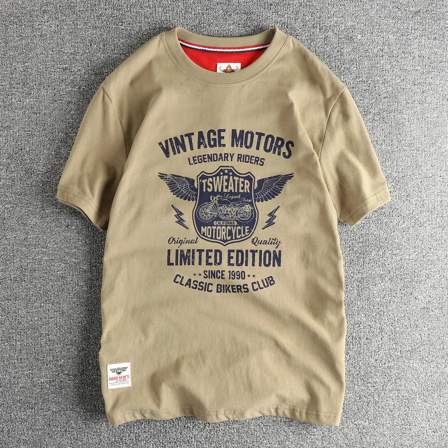 Motorcycle T-Shirt Retrô – 100% Algodão | Conforto e Estilo Vintage