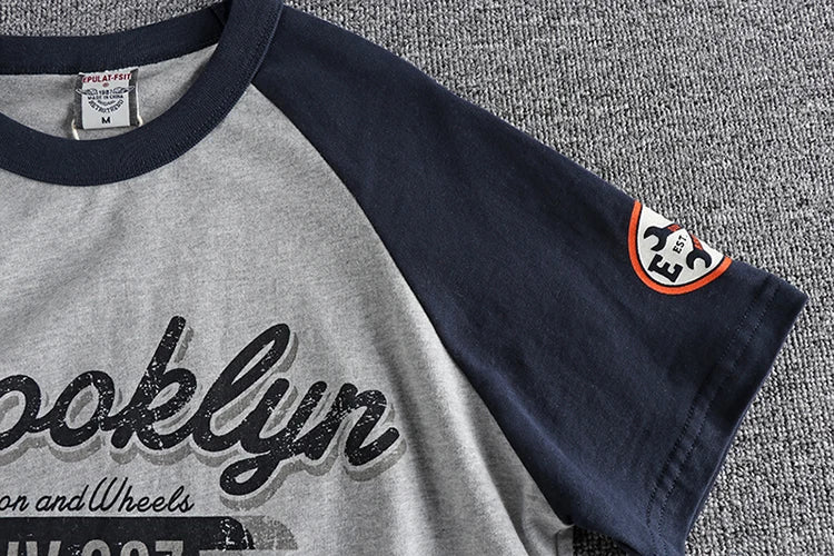 T-Shirt Retrô Brooklyn Motors | 100% Algodão, Estilo Vintage