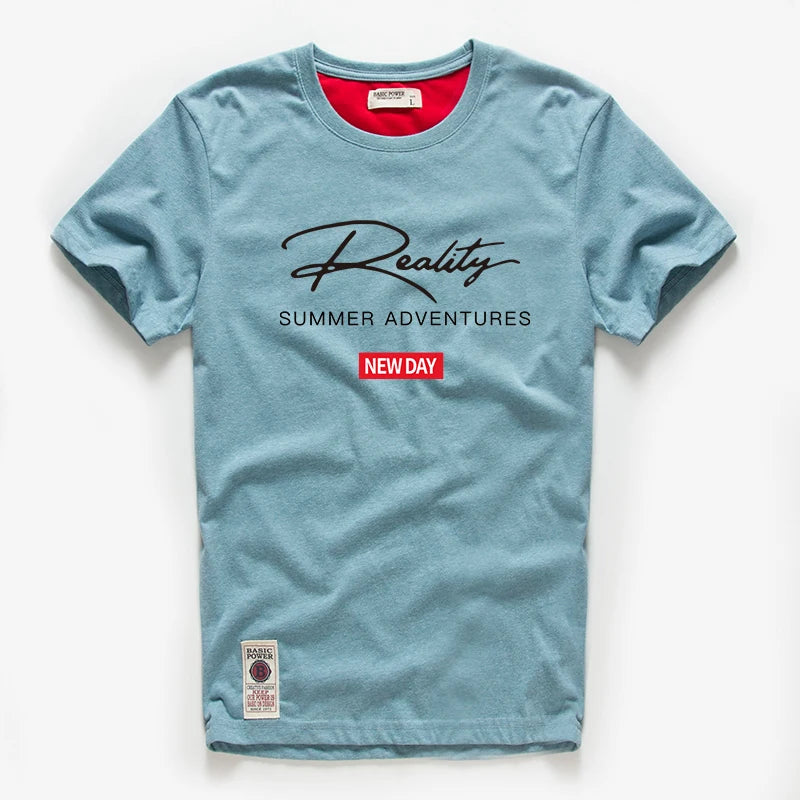 T-Shirt Algodão Summer Adventures | Alta Qualidade