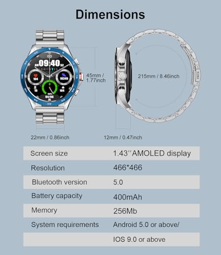 Smartwatch Masculino LIGE-2 Pulseiras Incluídas