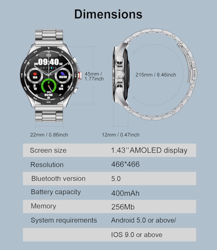 Smartwatch Masculino LIGE-2 Pulseiras Incluídas