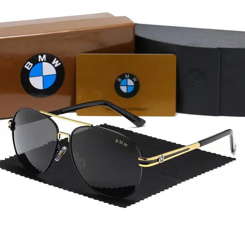 BMW High luxury men driving polarized sunglasses, brand luxury design anti glare, men and women Driver