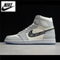 Retro High Nike Air Jordan 1 Obsidian Men's Basketball