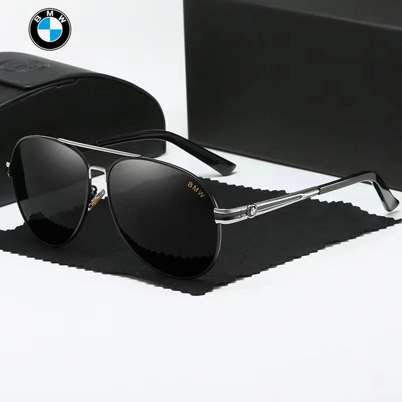 BMW High luxury men driving polarized sunglasses, brand luxury design anti glare, men and women Driver