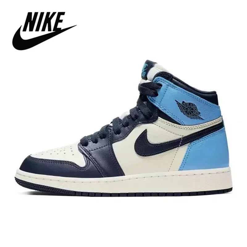 Retro High Nike Air Jordan 1 Obsidian Men's Basketball 