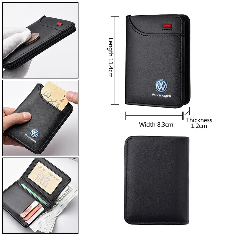 Carteira Volkswagen em Couro – Presente Perfeito para Fãs de Carros