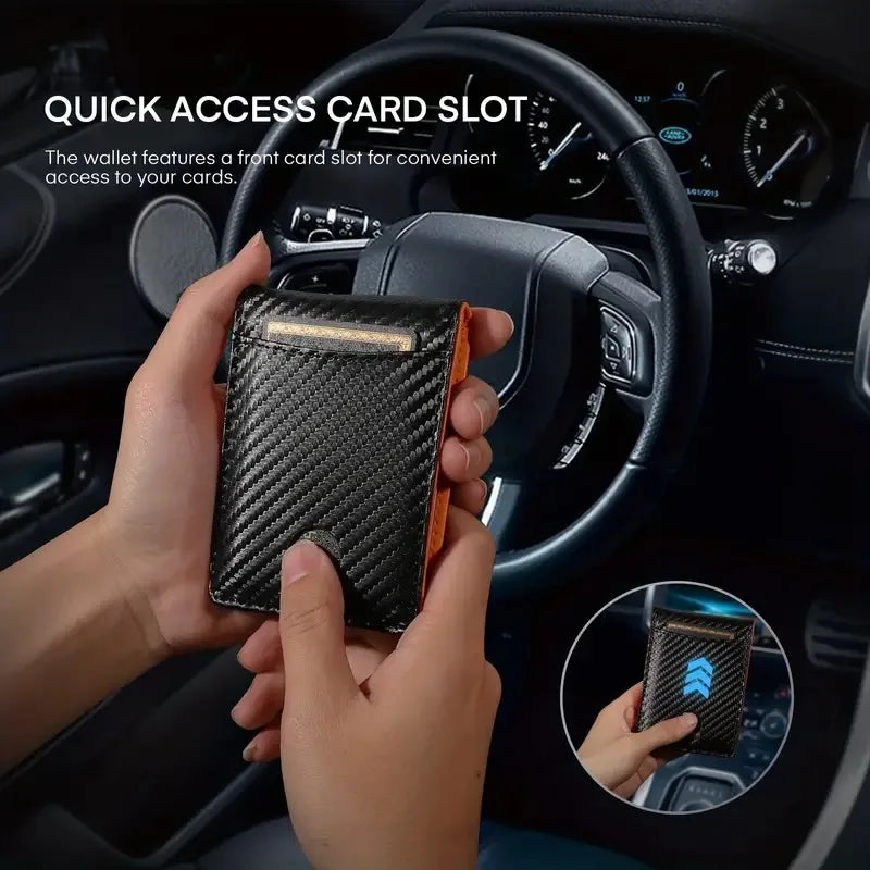 Carteira Fibra de Carbono com Bloqueio RFID