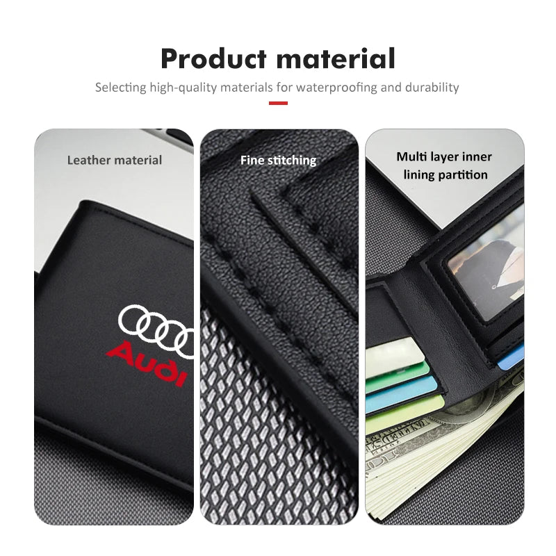 Carteira Audi Couro Genuíno